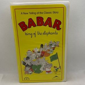 Babar King of the Elephants VHS Video Children’s Animated Vintage